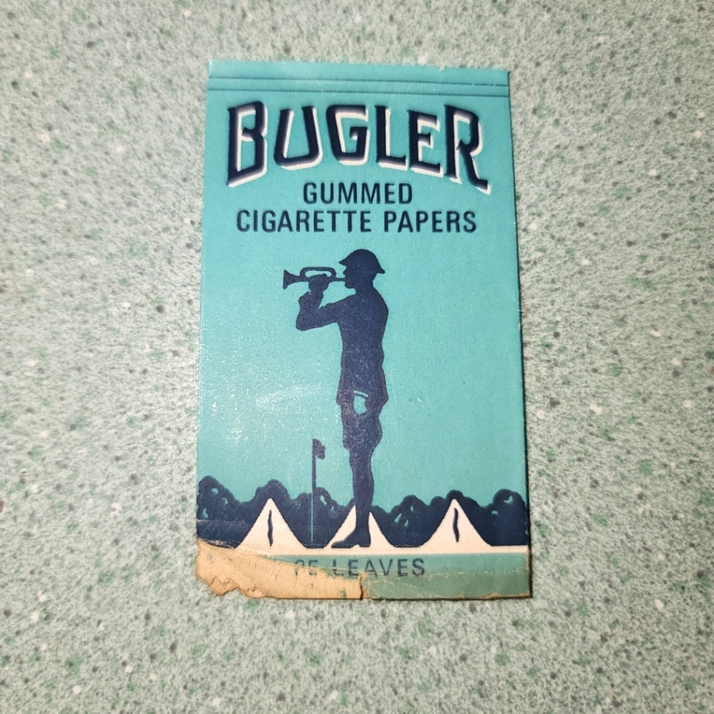 Vintage Collectible Tobacciana! Bugler Gummed Papers Sleeve! NO PAPERS! B.R.O.C!